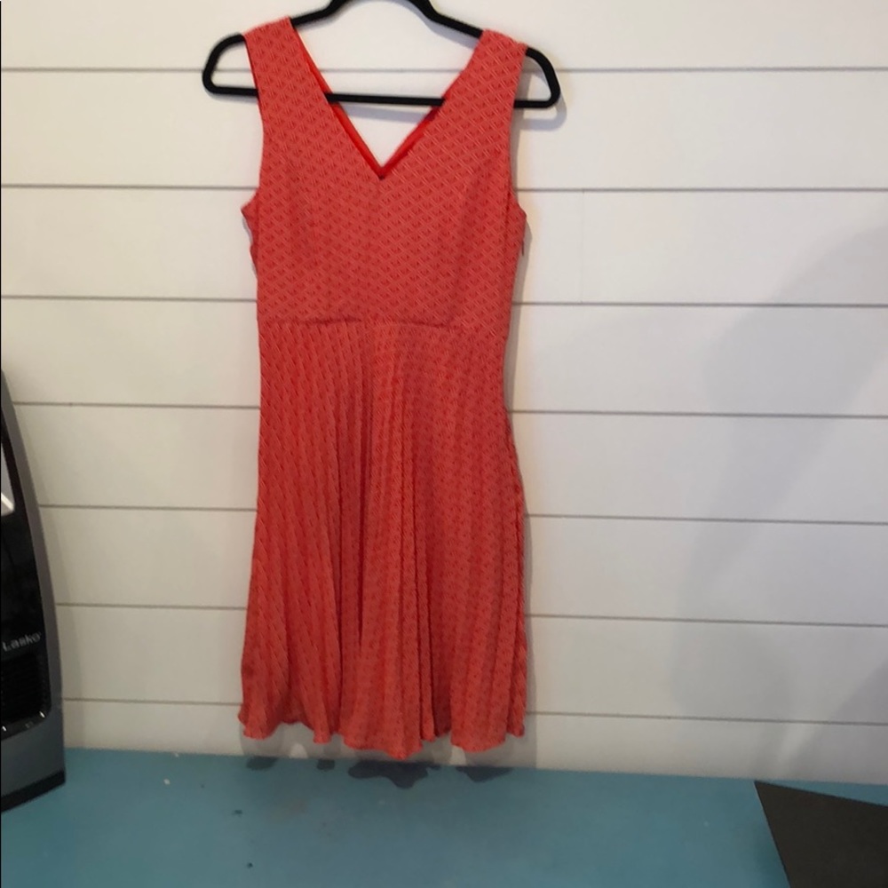 Banana Republic vneck orange dress